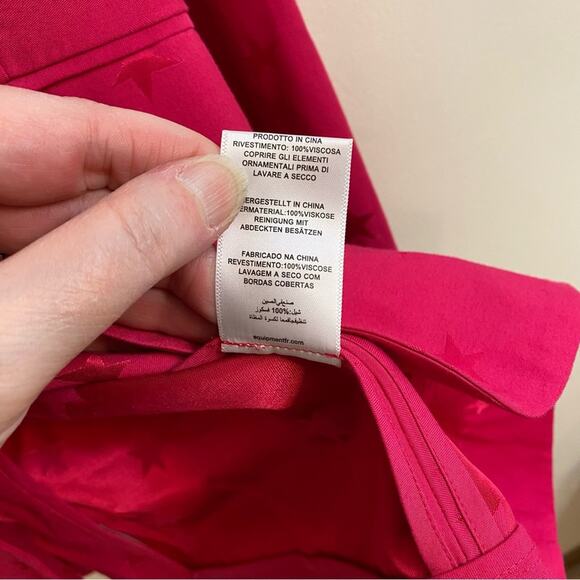 Equipment X Tibitha Simmons Pink Star Print Blazer Jacket Womens Size 6 - Picture 4 of 16